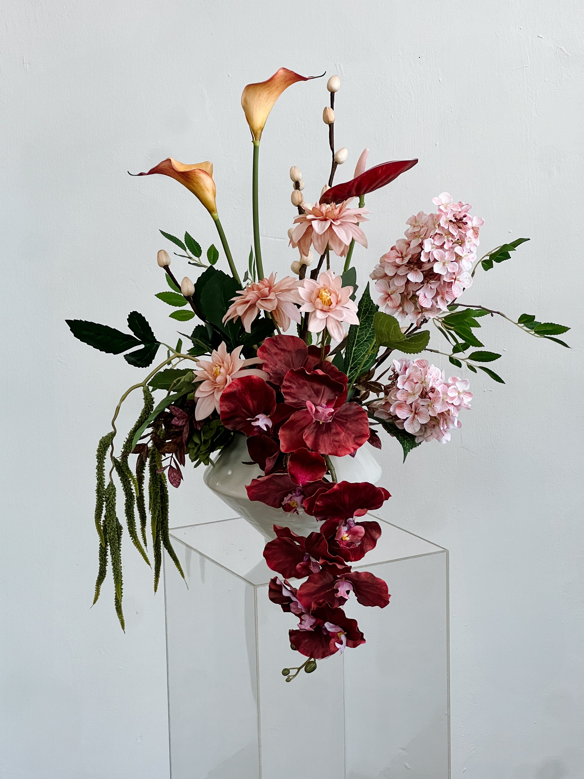 Autumn Reverie (Artificial Flowers Vase)