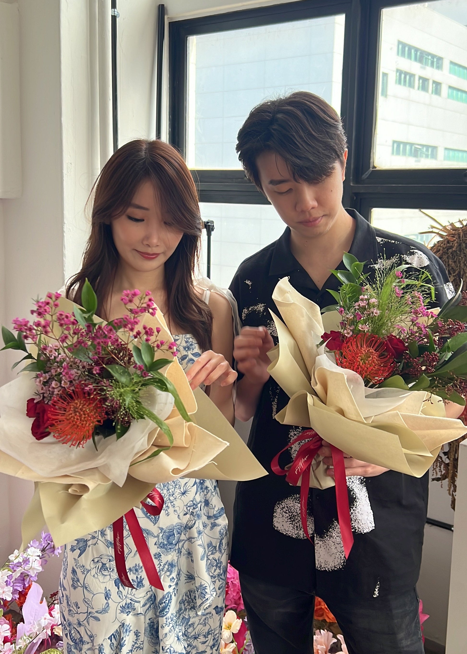 basic bouquet arrangement floral class singapore amytfleur