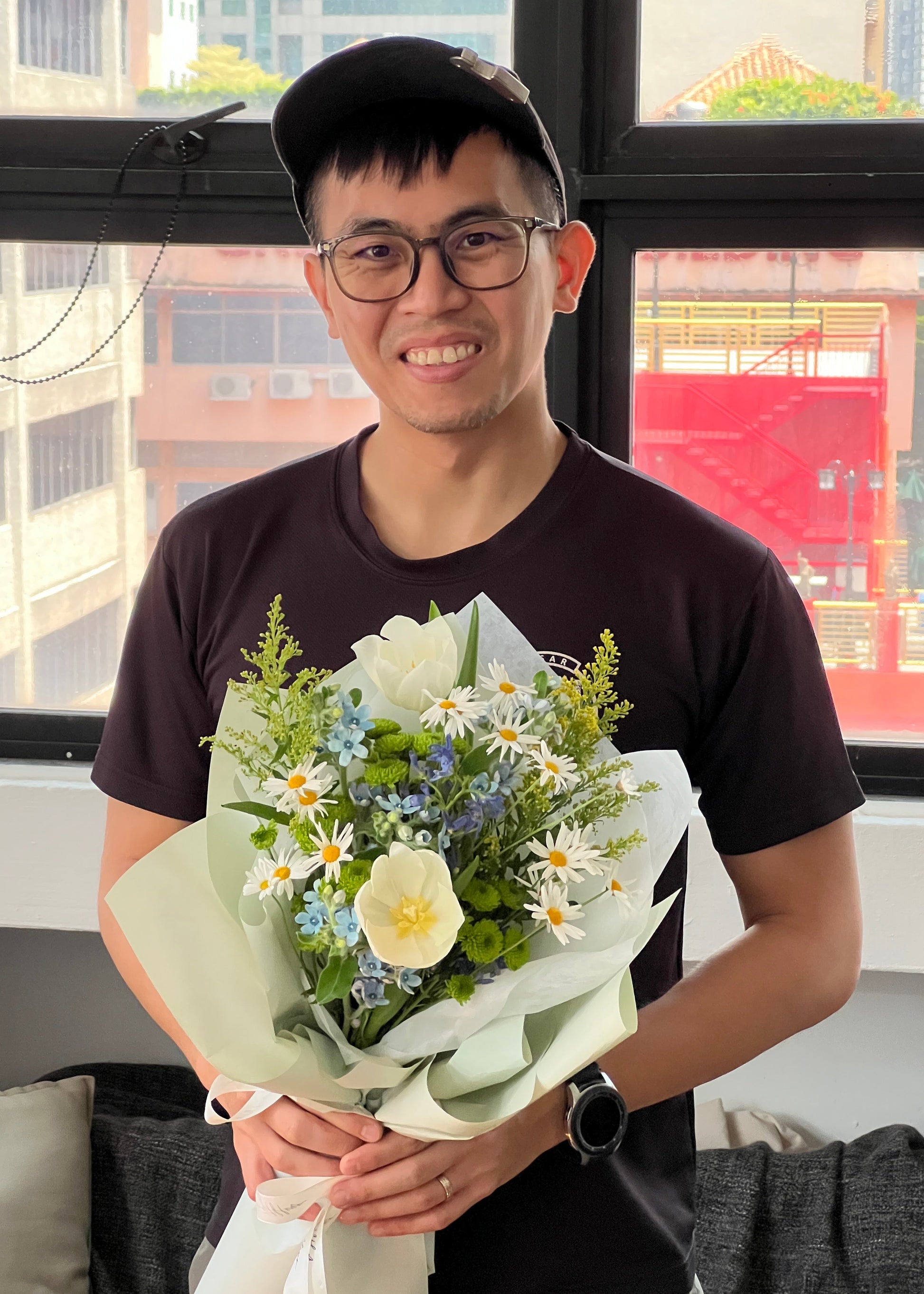 basic bouquet arrangement floral class singapore amytfleur