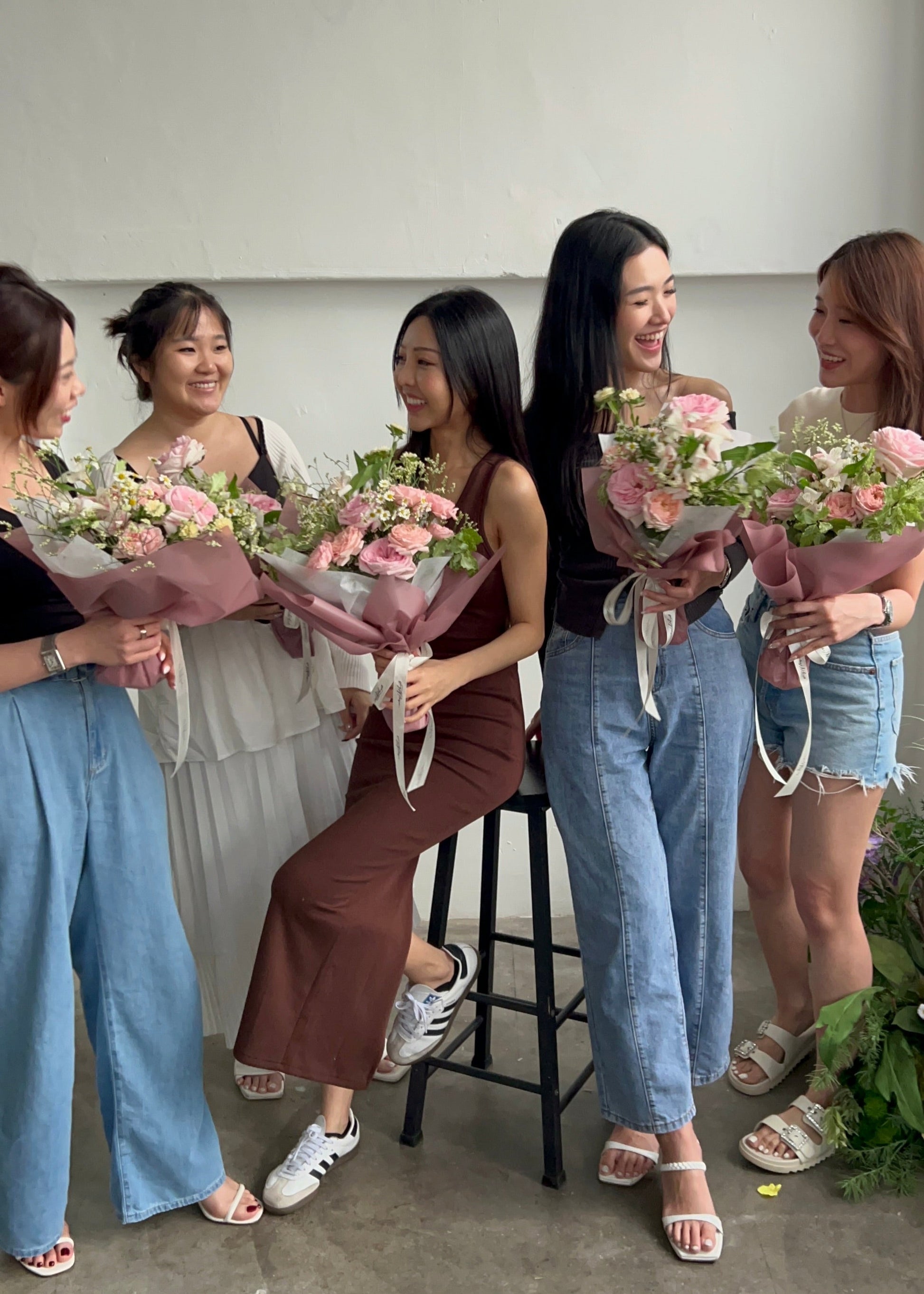 basic bouquet arrangement floral class singapore amytfleur