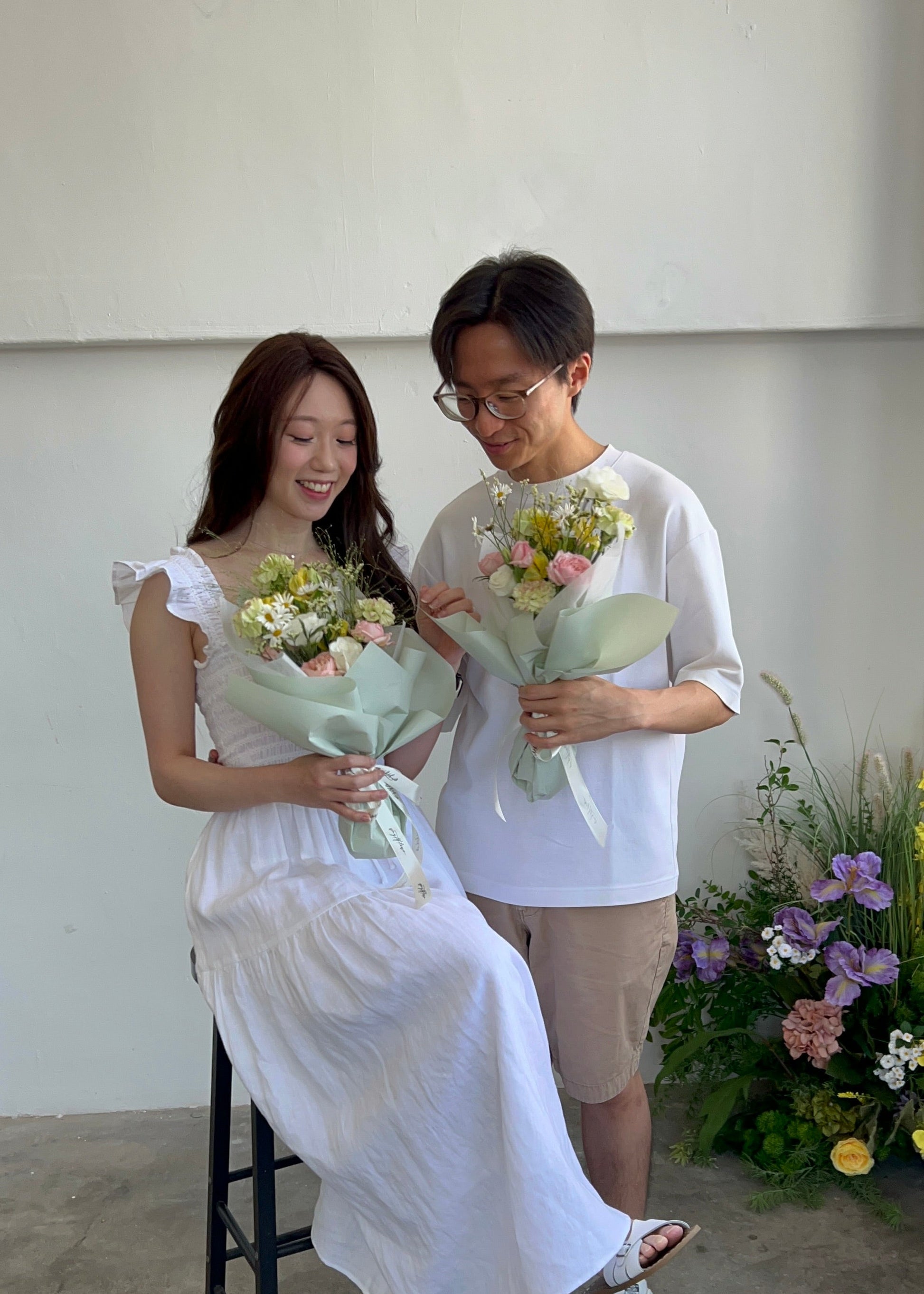 basic bouquet arrangement floral class singapore amytfleur